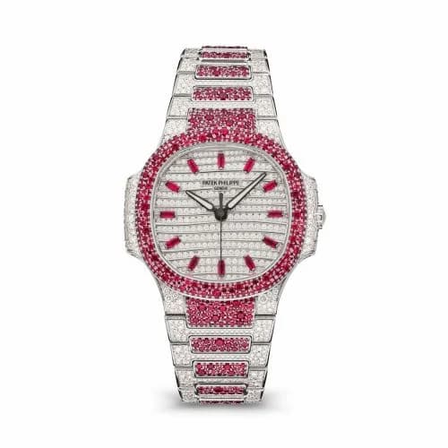Patek Philippe Nautilus 7118 Haute Joaillerie White Gold - Ruby 7118/1452G-001