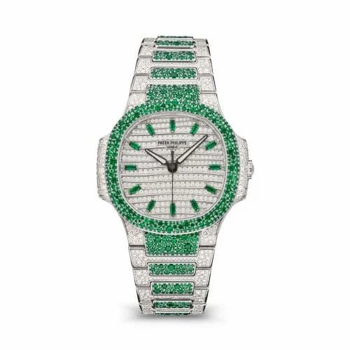 Patek Philippe Nautilus 7118 Haute Joaillerie White Gold - Emerald 7118/1453G-001