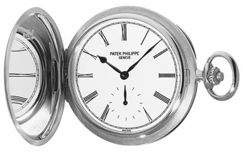 Patek Philippe Pocket Watch Savonette White Gold / White 980G-001