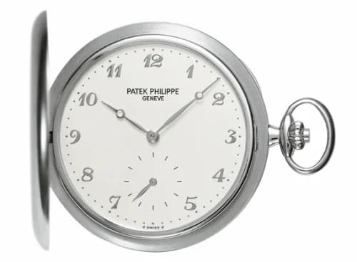 Patek Philippe Pocket Watch Savonette White Gold / Silver 980G-010