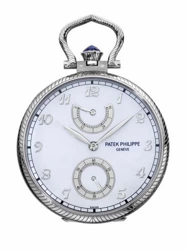 Patek Philippe Pocket Watch Lepine Power Reserve White Gold / Horses 982/132G — фото часов Patek Philippe Pocket Watch Lepine Power Reserve White Gold / Horses 982/132G — фото часов