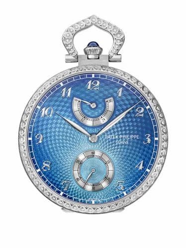 Patek Philippe Pocket Watch Lepine Power Reserve White Gold / Kingfisher 982/162G — фото часов Patek Philippe Pocket Watch Lepine Power Reserve White Gold / Kingfisher 982/162G — фото часов