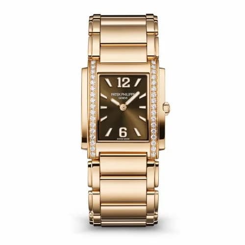 Patek Philippe Twenty~4 Manchette Rose Gold / Brown 4910/1201R-001 — фото часов Patek Philippe Twenty~4 Manchette Rose Gold / Brown 4910/1201R-001 — фото часов