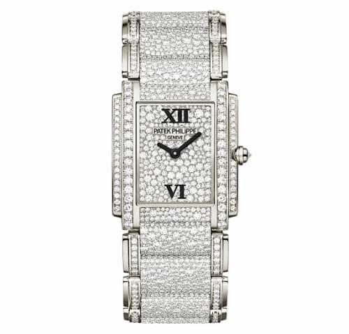 Patek Philippe Twenty~4 4910 White Gold Gridless Diamond 4910/52G-001