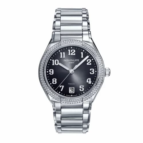 Patek Philippe Twenty-4 Automatic Tiffany Stainless Steel / Diamond / Black 7300/1200A-010 T