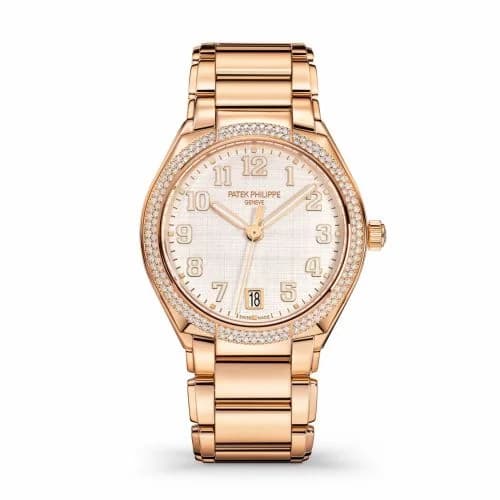 Patek Philippe Twenty-4 Automatic Rose Gold / Diamond / Shantung Silk 7300/1200R-010