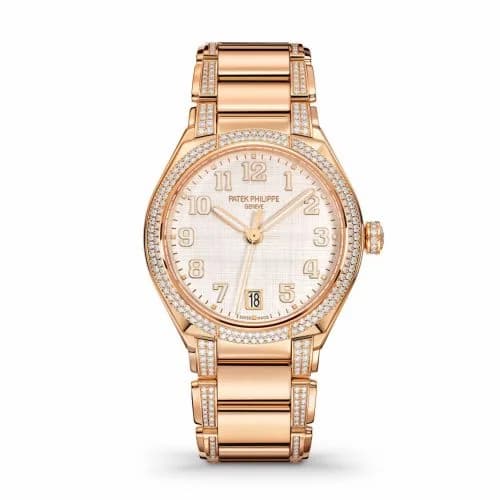 Patek Philippe Twenty-4 Automatic Rose Gold / Diamond / Shantung Silk 7300/1201R-001
