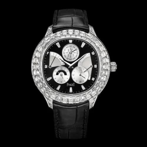 Piaget Emperador Coussin Perpetual Calendar White Gold Diamond Black G0A37020