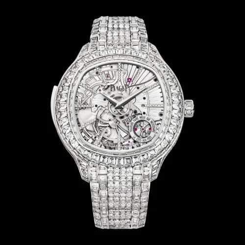 Piaget Emperador Coussin Minute Repeater White Gold Diamond Bracelet G0A39020