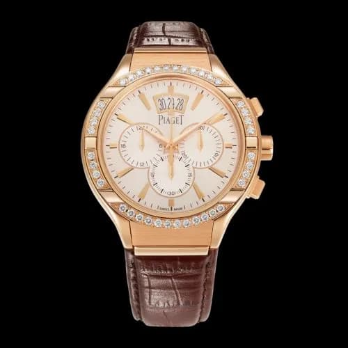 Piaget Polo 43 Chronograph Pink Gold Diamond G0A38038