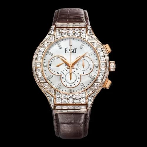 Piaget Polo 44 Chronograph Pink Gold Diamond G0A38102