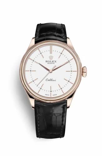 Rolex Cellini Time Everose / White / Alligator Black 50505-0021
