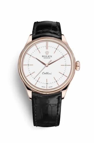 Rolex Cellini Time Everose / White / Alligator Black 50505-0021 — фото часов Rolex Cellini Time Everose / White / Alligator Black 50505-0021 — фото часов