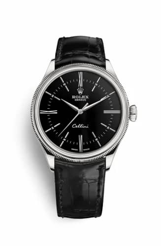 Rolex Cellini Time White Gold / Black / Alligator Black 50509-0006