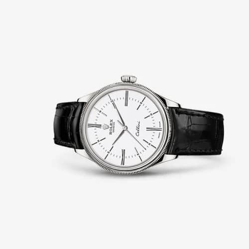 Rolex Cellini Time White Gold / White / Alligator Black 50509-0007