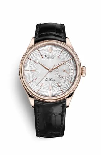 Rolex Cellini Date Everose / Silver / Alligator 50515-0009