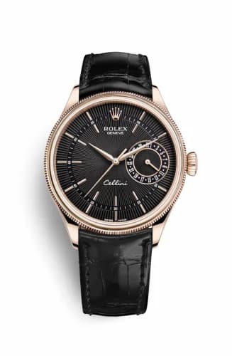 Rolex Cellini Date Everose / Black / Alligator 50515-0011 — фото часов Rolex Cellini Date Everose / Black / Alligator 50515-0011 — фото часов