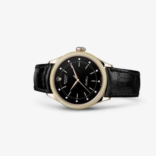 Rolex Cellini Time Everose Diamond Black 50605rbr-0014