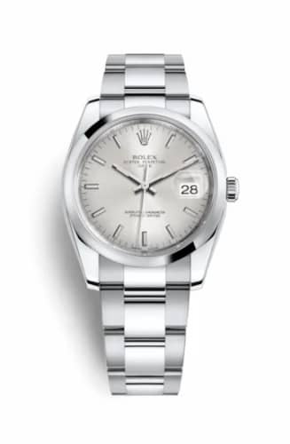 Rolex Oyster Perpetual Date 34 Stainless Steel Domed / Oyster / Silver 115200-0006