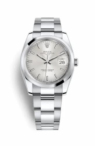 Rolex Oyster Perpetual Date 34 Stainless Steel Domed / Oyster / Silver 115200-0006 — фото часов Rolex Oyster Perpetual Date 34 Stainless Steel Domed / Oyster / Silver 115200-0006 — фото часов