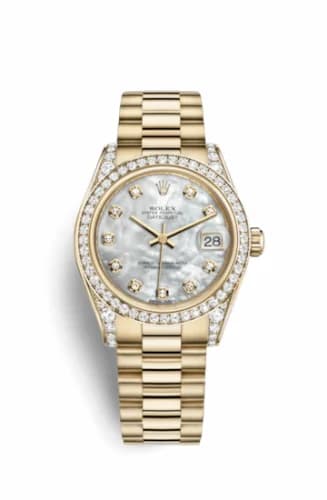Rolex Datejust 31 Yellow Gold Diamond / President / MOP 178158-0008 — фото часов Rolex Datejust 31 Yellow Gold Diamond / President / MOP 178158-0008 — фото часов