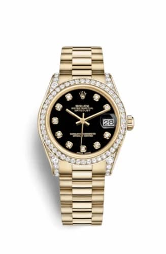 Rolex Datejust 31 Yellow Gold Diamond / President / Black Diamond 178158-0011 — фото часов Rolex Datejust 31 Yellow Gold Diamond / President / Black Diamond 178158-0011 — фото часов
