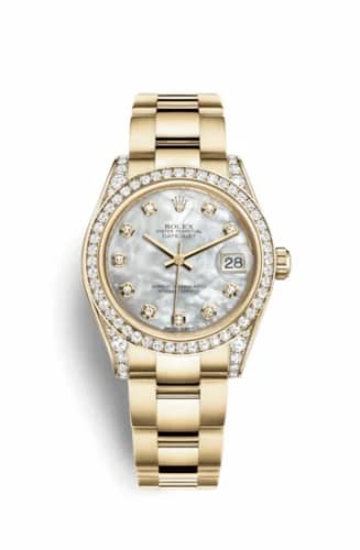 Rolex Datejust 31 Yellow Gold Diamond / Oyster / MOP 178158-0033 — фото часов Rolex Datejust 31 Yellow Gold Diamond / Oyster / MOP 178158-0033 — фото часов