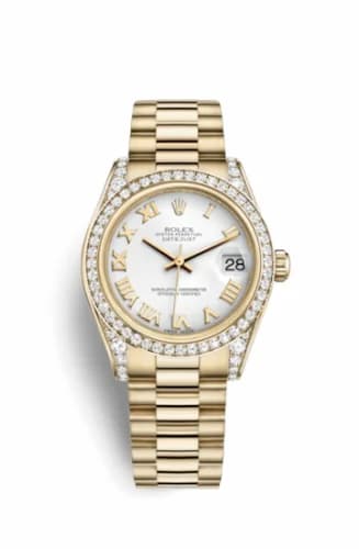 Rolex Datejust 31 Yellow Gold Diamond / President / White Roman 178158-0054 — фото часов Rolex Datejust 31 Yellow Gold Diamond / President / White Roman 178158-0054 — фото часов