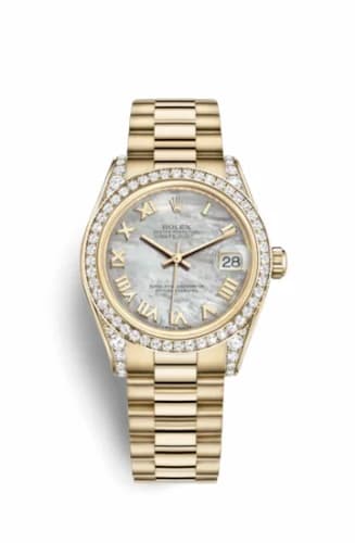 Rolex Datejust 31 Yellow Gold Diamond / President / MOP Roman 178158-0059 — фото часов Rolex Datejust 31 Yellow Gold Diamond / President / MOP Roman 178158-0059 — фото часов