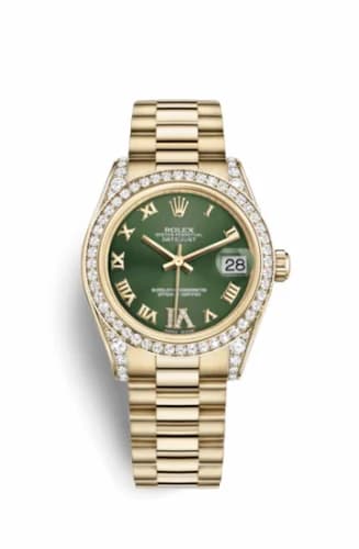 Rolex Datejust 31 Yellow Gold Diamond / President / Olive Computer 178158-0062 — фото часов Rolex Datejust 31 Yellow Gold Diamond / President / Olive Computer 178158-0062 — фото часов