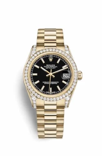Rolex Datejust 31 Yellow Gold Diamond / President / Black 178158-0067 — фото часов Rolex Datejust 31 Yellow Gold Diamond / President / Black 178158-0067 — фото часов