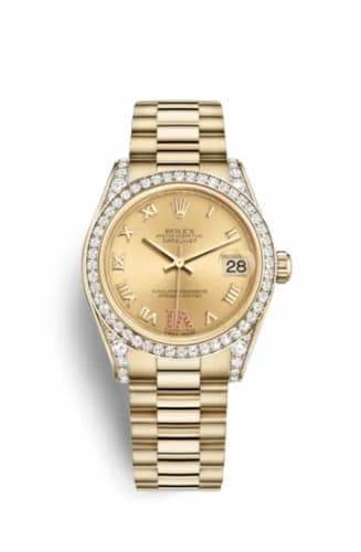 Rolex Datejust 31 Yellow Gold Diamond / President / Champagne Roman 178158-0068 — фото часов Rolex Datejust 31 Yellow Gold Diamond / President / Champagne Roman 178158-0068 — фото часов