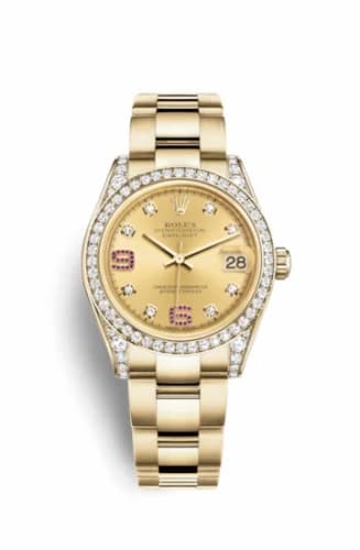 Rolex Datejust 31 Yellow Gold Diamond / Oyster/ Champagne Diamond 178158-0072 — фото часов Rolex Datejust 31 Yellow Gold Diamond / Oyster/ Champagne Diamond 178158-0072 — фото часов