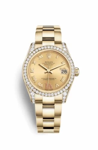 Rolex Datejust 31 Yellow Gold Diamond / Oyster / Champagne Roman 178158-0073 — фото часов Rolex Datejust 31 Yellow Gold Diamond / Oyster / Champagne Roman 178158-0073 — фото часов