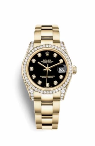 Rolex Datejust 31 Yellow Gold Diamond / President / Black Diamond 178158-0082 — фото часов Rolex Datejust 31 Yellow Gold Diamond / President / Black Diamond 178158-0082 — фото часов