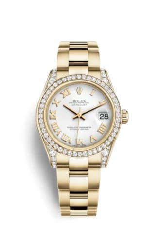 Rolex Datejust 31 Yellow Gold Diamond / Oyster / White Roman 178158-0086 — фото часов Rolex Datejust 31 Yellow Gold Diamond / Oyster / White Roman 178158-0086 — фото часов