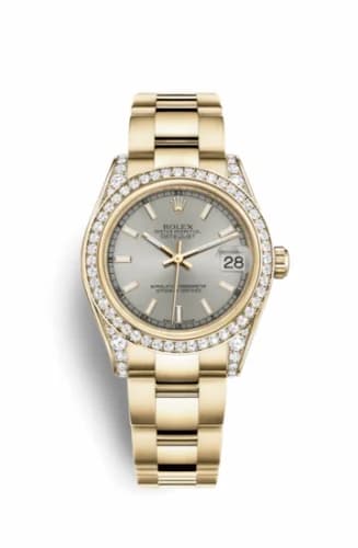 Rolex Datejust 31 Yellow Gold Diamond / Oyster / Silver 178158-0087 — фото часов Rolex Datejust 31 Yellow Gold Diamond / Oyster / Silver 178158-0087 — фото часов