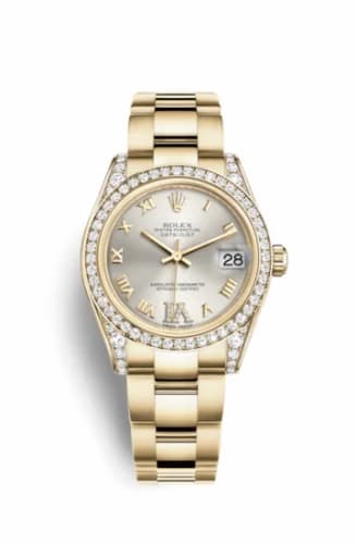 Rolex Datejust 31 Yellow Gold Diamond / Oyster / Silver Roman 178158-0093 — фото часов Rolex Datejust 31 Yellow Gold Diamond / Oyster / Silver Roman 178158-0093 — фото часов