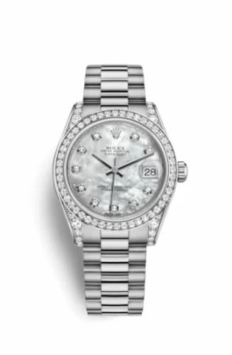 Rolex Datejust 31 White Gold Diamond / President / MOP 178159-0001 — фото часов Rolex Datejust 31 White Gold Diamond / President / MOP 178159-0001 — фото часов