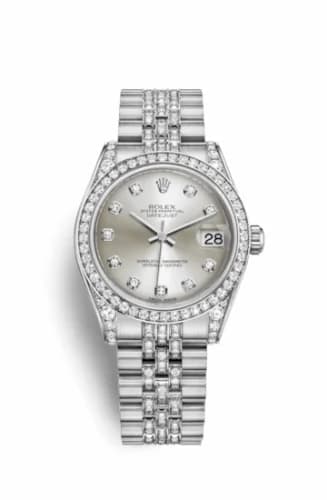 Rolex Datejust 31 White Gold Diamond / Jubilee Diamond / Silver Diamond 178159-0007 — фото часов Rolex Datejust 31 White Gold Diamond / Jubilee Diamond / Silver Diamond 178159-0007 — фото часов