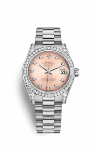 Rolex Datejust 31 White Gold Diamond / President / Pink Diamond 178159-0019 — фото часов Rolex Datejust 31 White Gold Diamond / President / Pink Diamond 178159-0019 — фото часов