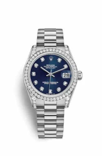 Rolex Datejust 31 White Gold Diamond / President / Blue Diamond 178159-0020 — фото часов Rolex Datejust 31 White Gold Diamond / President / Blue Diamond 178159-0020 — фото часов