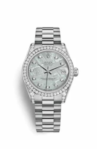 Rolex Datejust 31 White Gold Diamond / President / Meteorite 178159-0021 — фото часов Rolex Datejust 31 White Gold Diamond / President / Meteorite 178159-0021 — фото часов