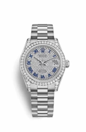 Rolex Datejust 31 White Gold Diamond / President / Paved Roman 178159-0028 — фото часов Rolex Datejust 31 White Gold Diamond / President / Paved Roman 178159-0028 — фото часов