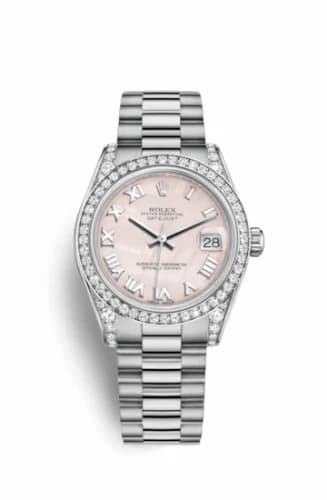 Rolex Datejust 31 White Gold Diamond / President / Pink MOP Roman 178159-0042 — фото часов Rolex Datejust 31 White Gold Diamond / President / Pink MOP Roman 178159-0042 — фото часов