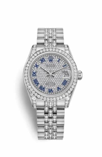 Rolex Datejust 31 White Gold Diamond / Jubilee Diamond / Paved Roman 178159-0044 — фото часов Rolex Datejust 31 White Gold Diamond / Jubilee Diamond / Paved Roman 178159-0044 — фото часов