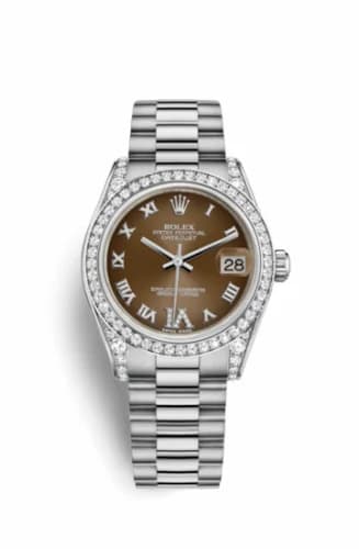 Rolex Datejust 31 White Gold Diamond / President / Bronze Roman 178159-0050 — фото часов Rolex Datejust 31 White Gold Diamond / President / Bronze Roman 178159-0050 — фото часов