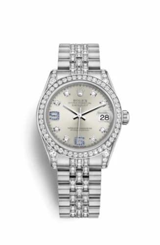 Rolex Datejust 31 White Gold Diamond / Jubilee Diamond / Silver Diamond 178159-0055 — фото часов Rolex Datejust 31 White Gold Diamond / Jubilee Diamond / Silver Diamond 178159-0055 — фото часов