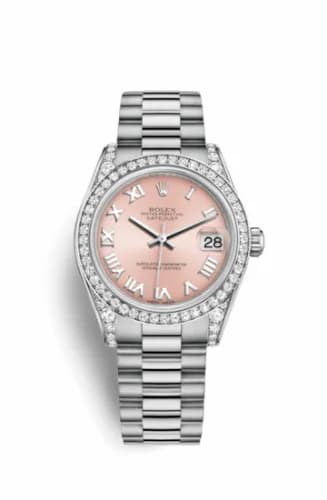 Rolex Datejust 31 White Gold Diamond / President / Pink Roman 178159-0071 — фото часов Rolex Datejust 31 White Gold Diamond / President / Pink Roman 178159-0071 — фото часов