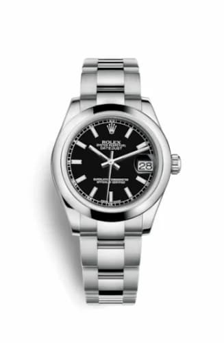 Rolex Datejust 31 Stainless Steel Domed / Oyster / Black 178240-0025 — фото часов Rolex Datejust 31 Stainless Steel Domed / Oyster / Black 178240-0025 — фото часов